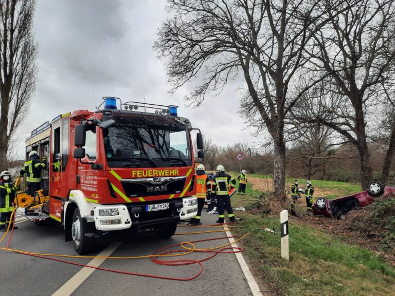 07/2022 Verkehrsunfall mit eingeklemmter Person